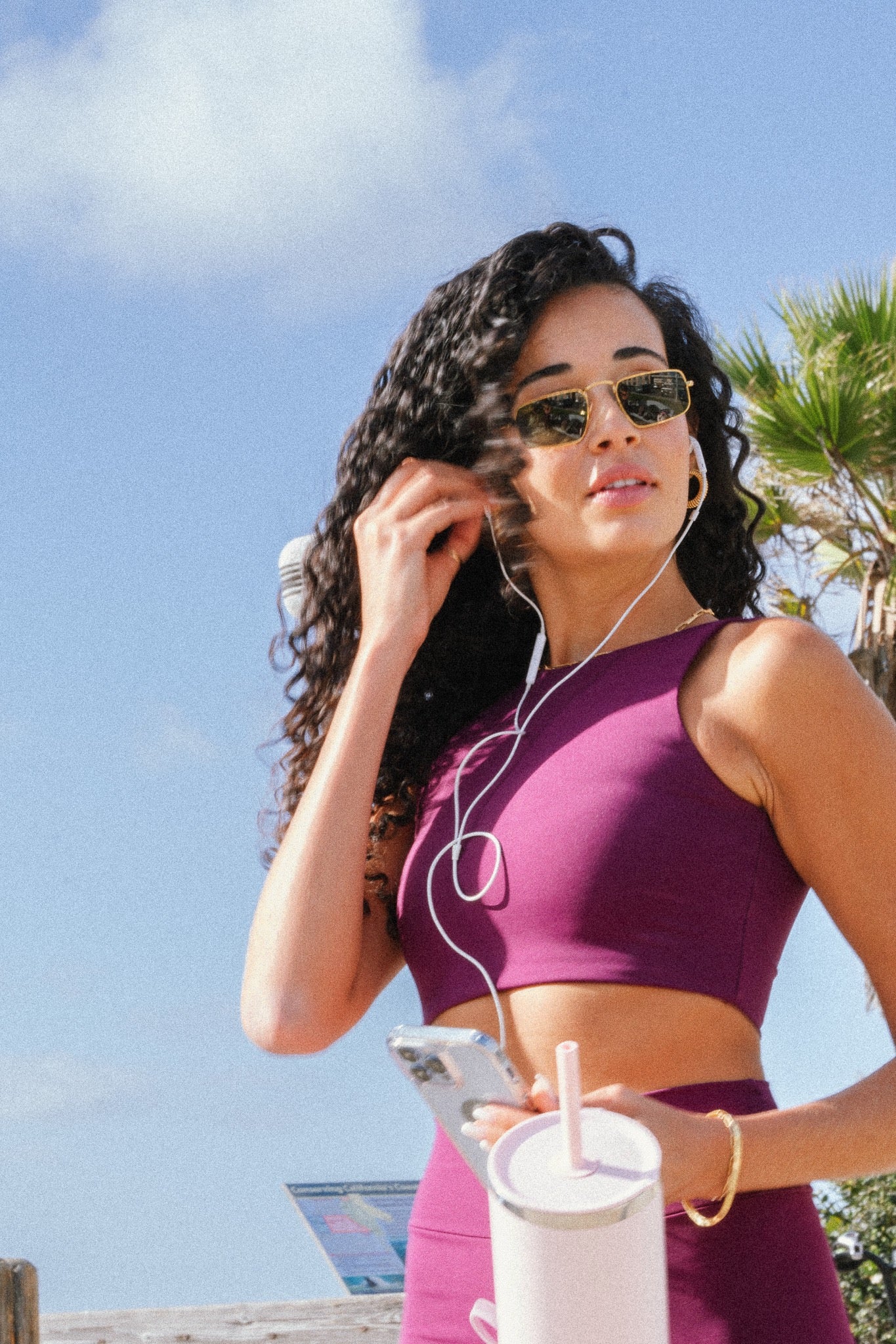 Cropped Essentials Grape