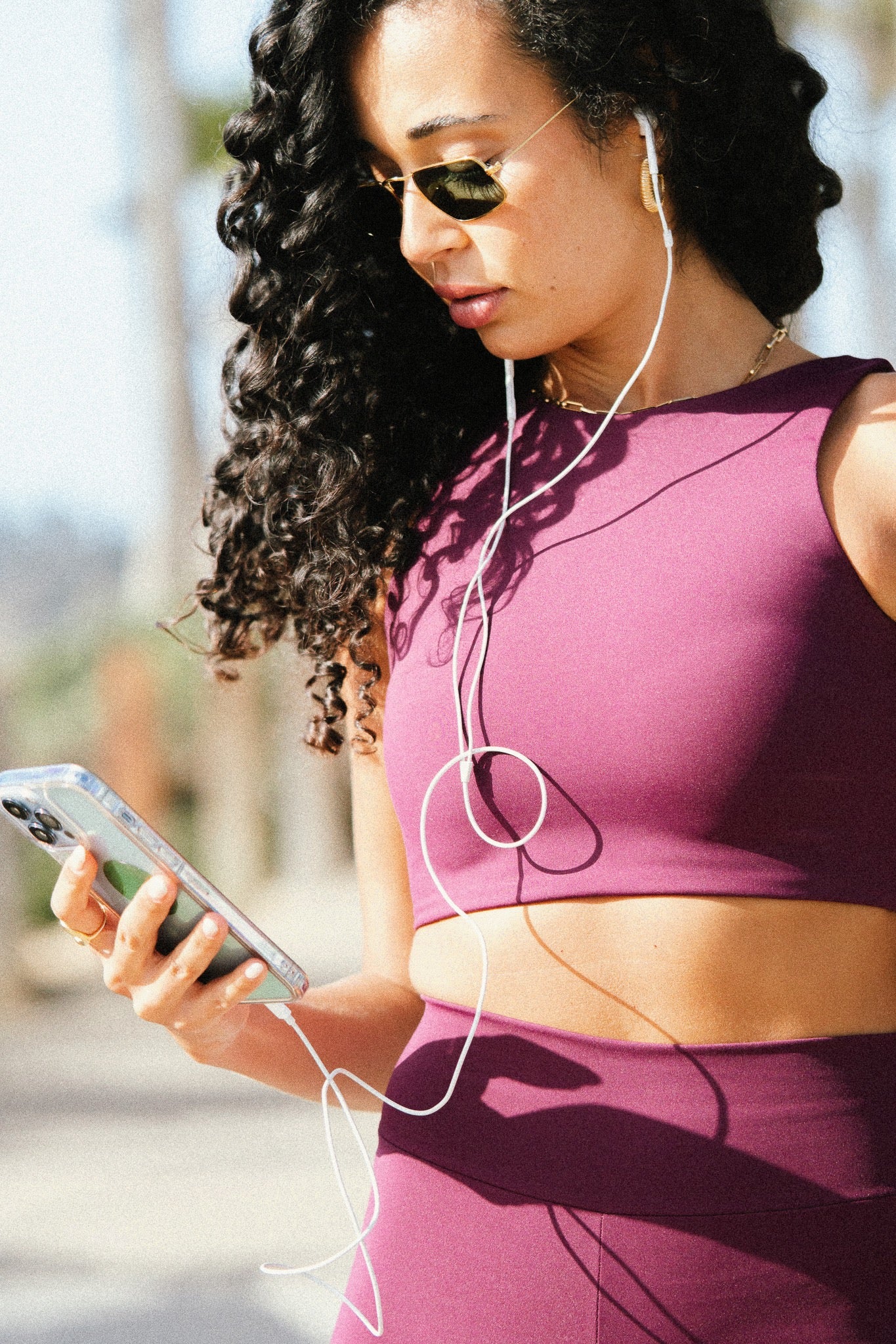 Cropped Essentials Grape