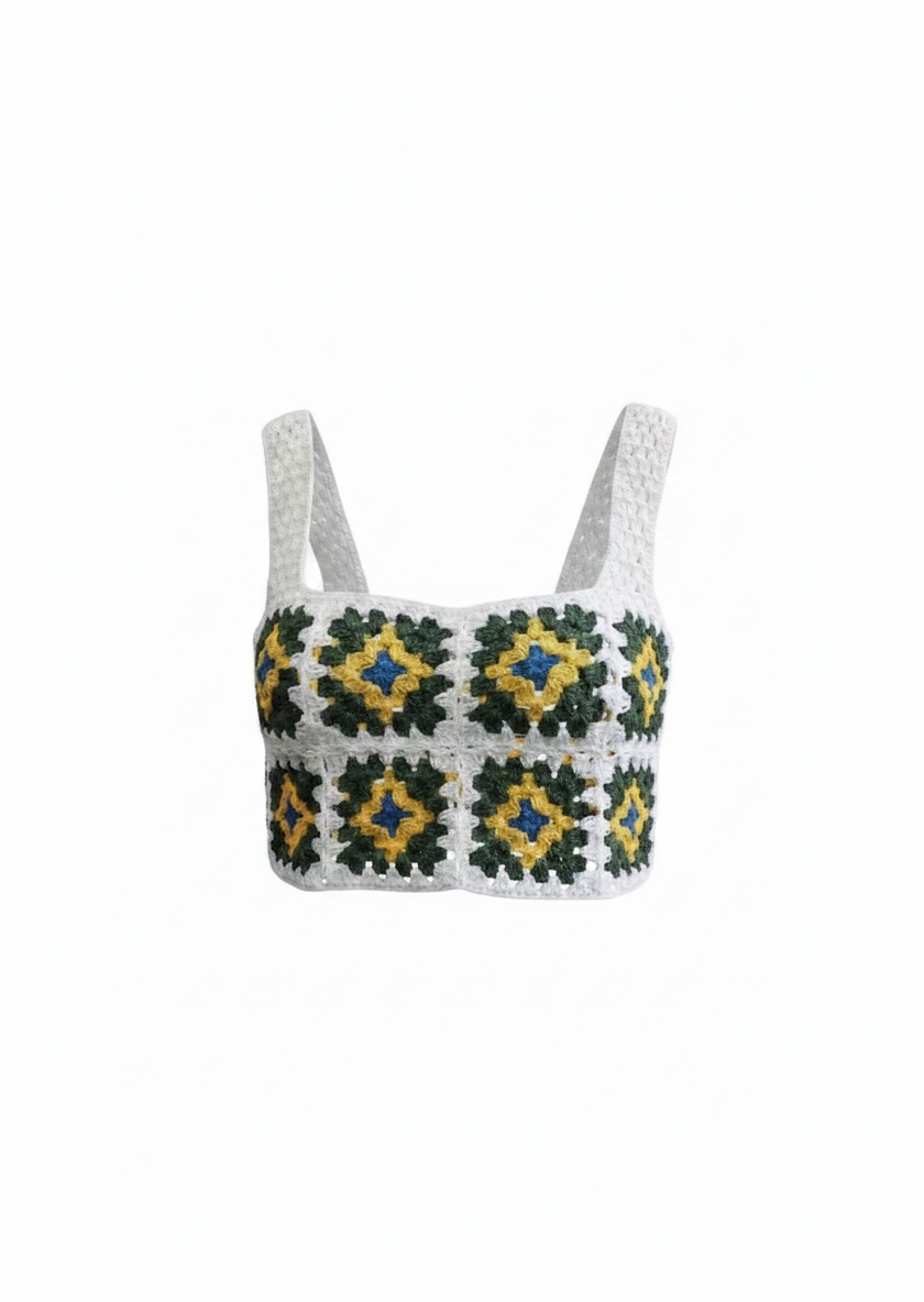 Cropped Crochê Brasil