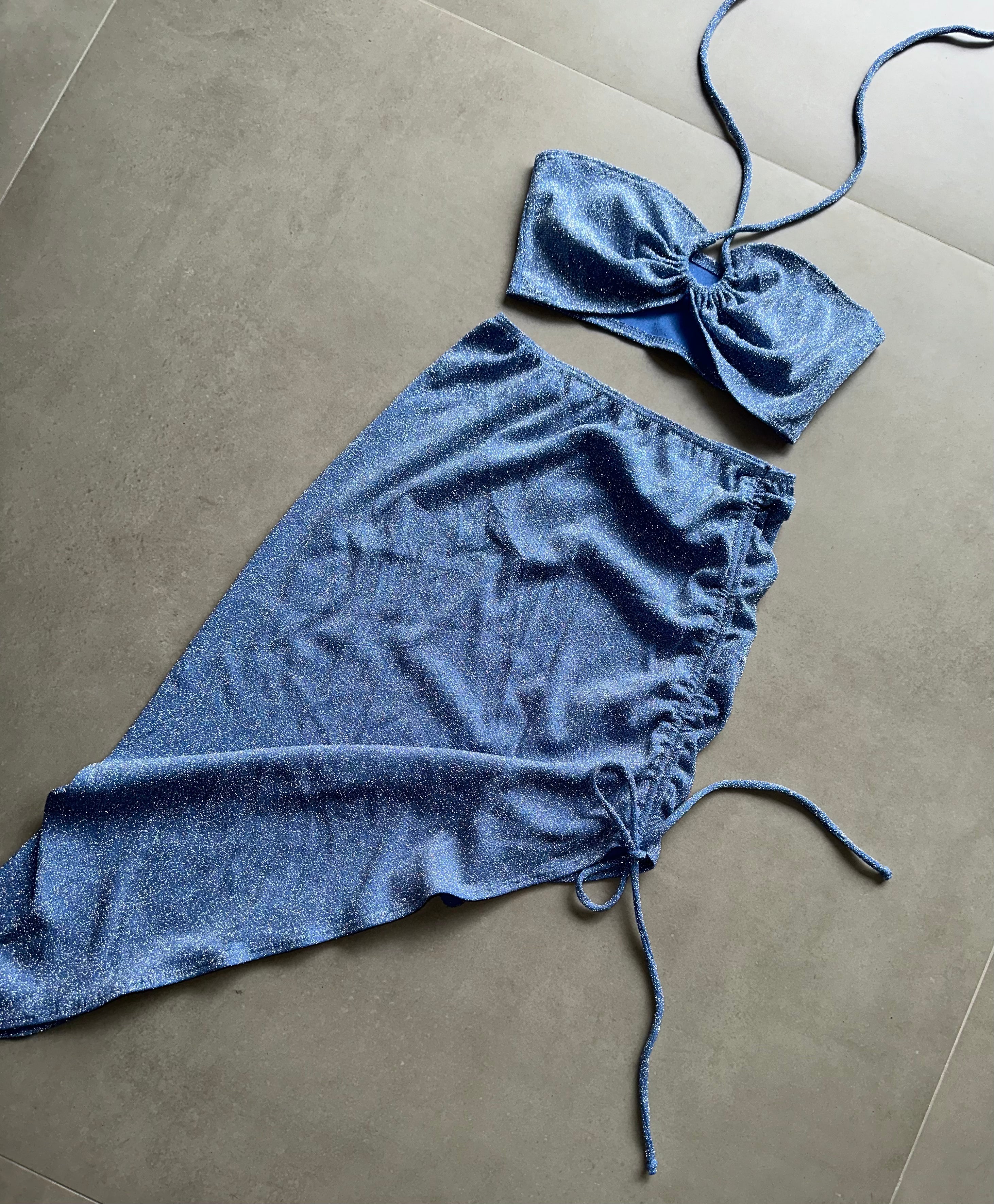 Top Capri Blue (lurex)