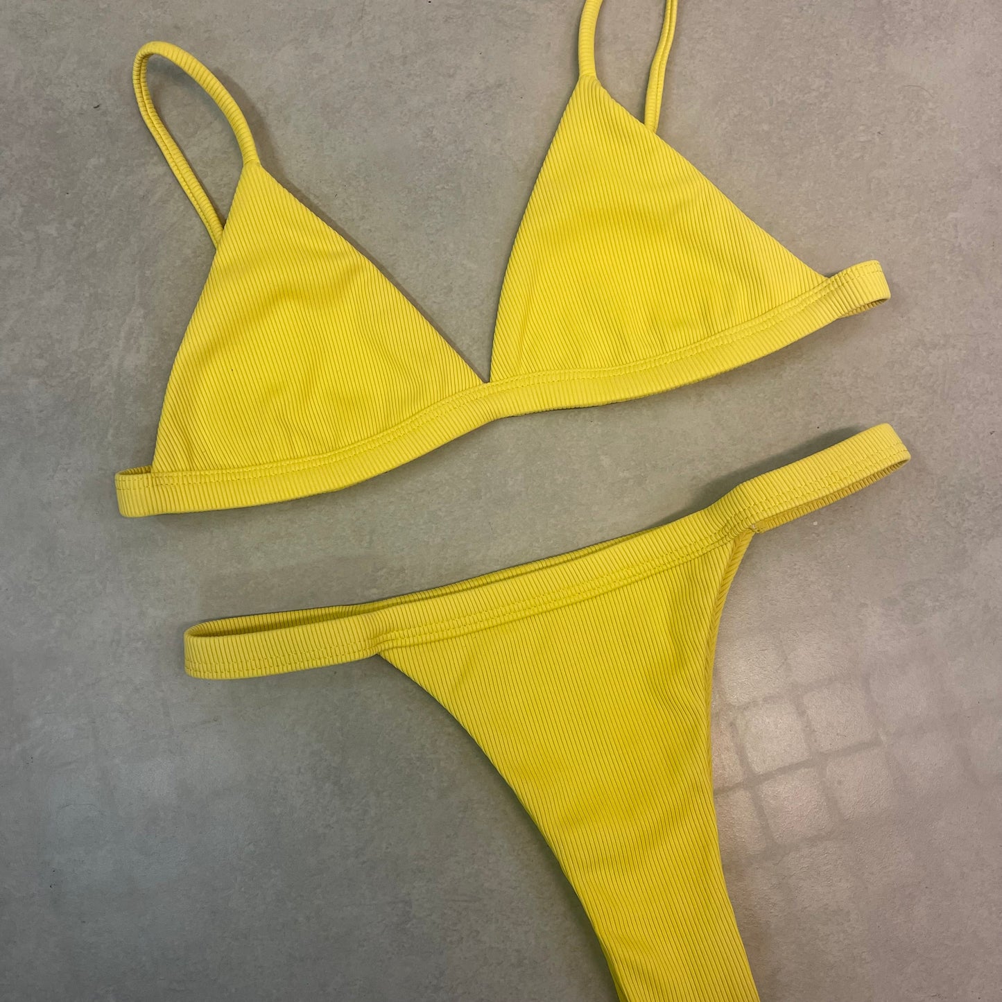 Conjunto Sofia Yellow (canelado)