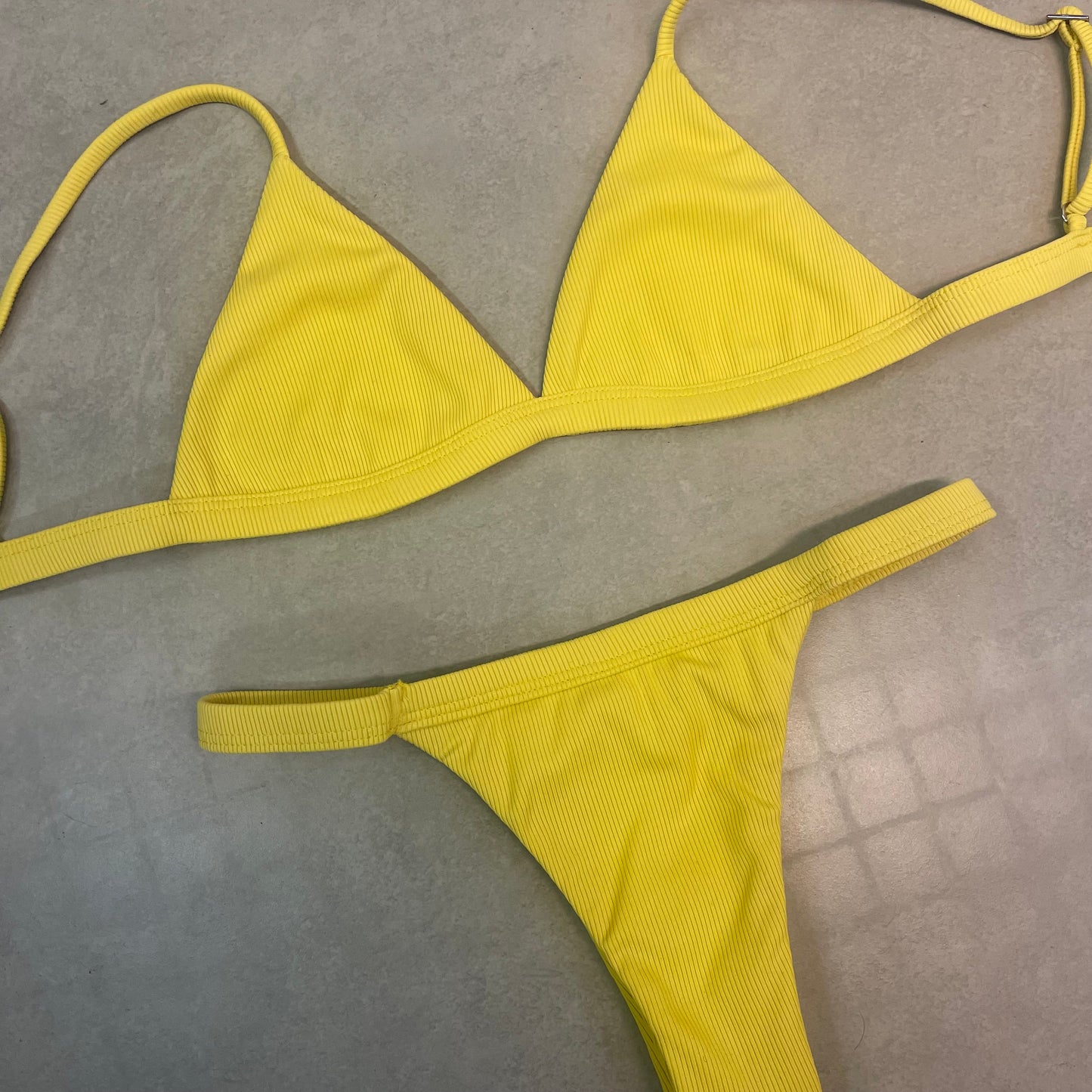 Conjunto Sofia Yellow (canelado)