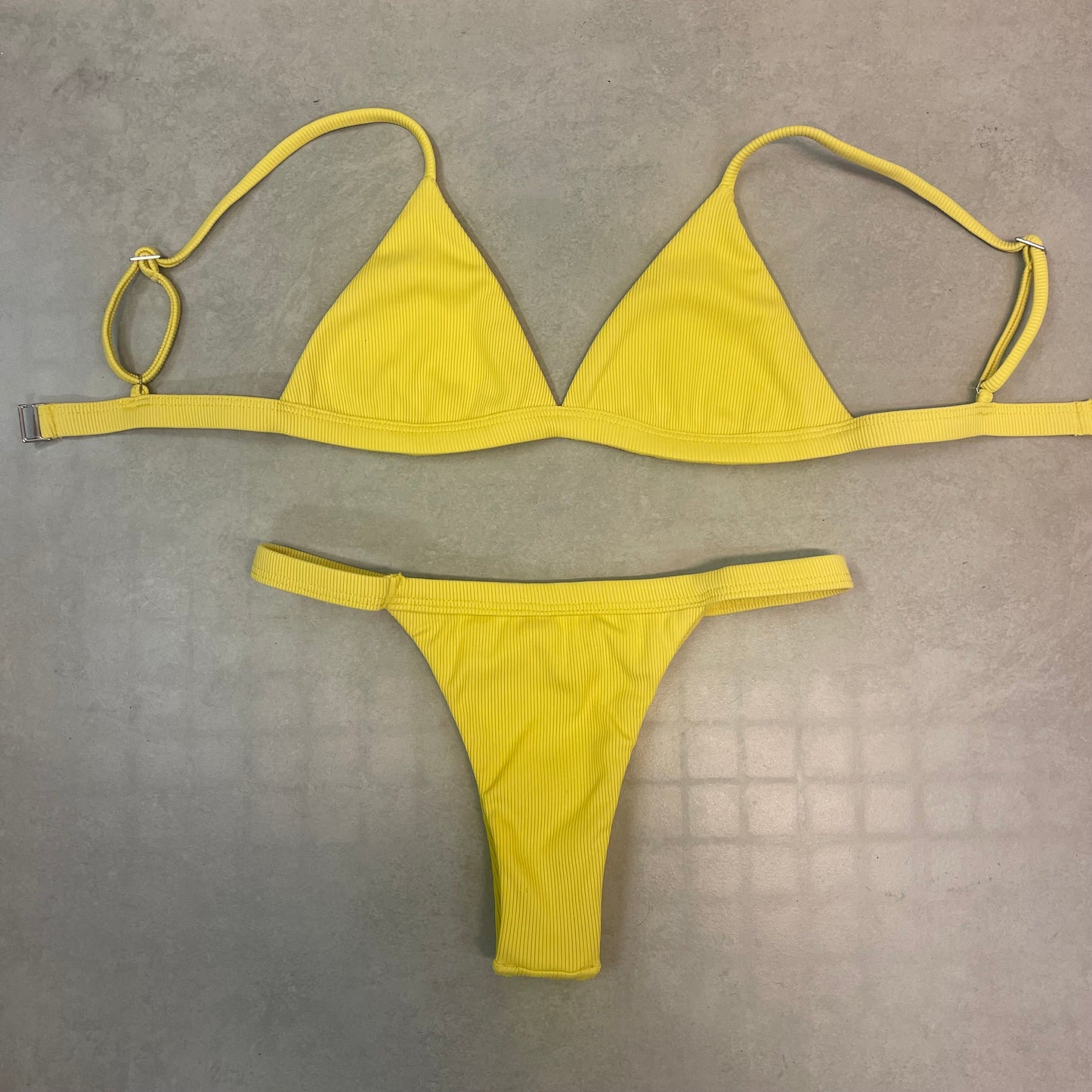 Conjunto Sofia Yellow (canelado)