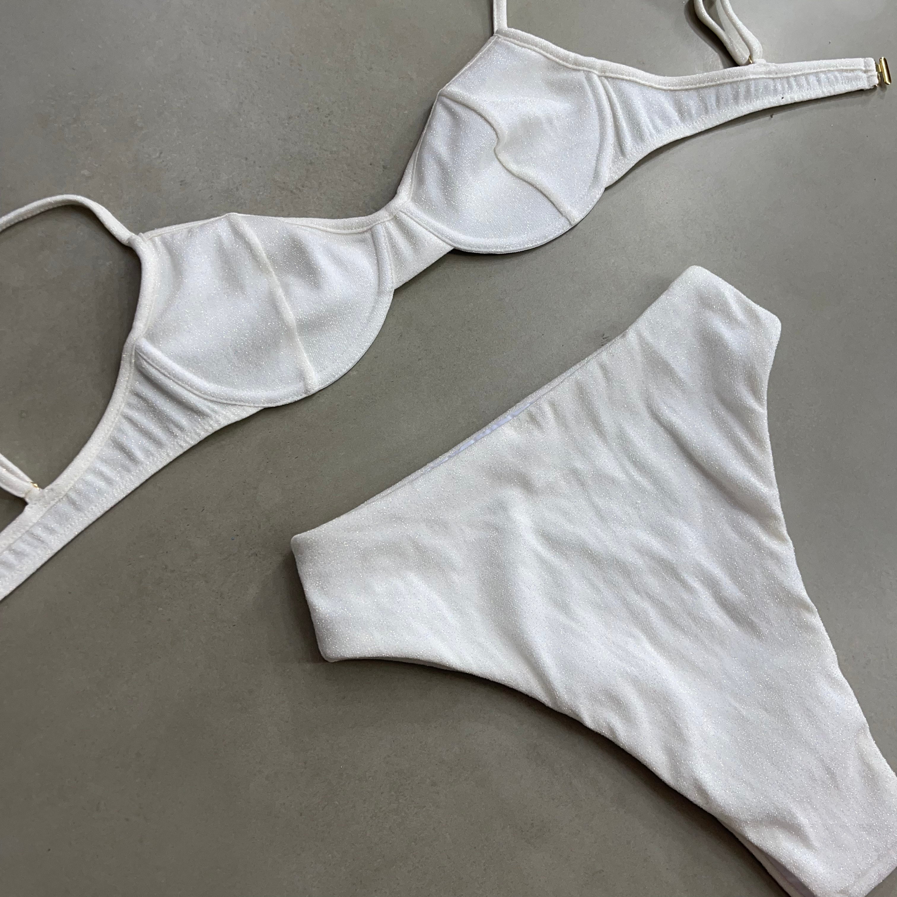 Conjunto Frida + Lucy White (lurex)