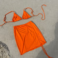Conjunto Biquini + Saia Orange