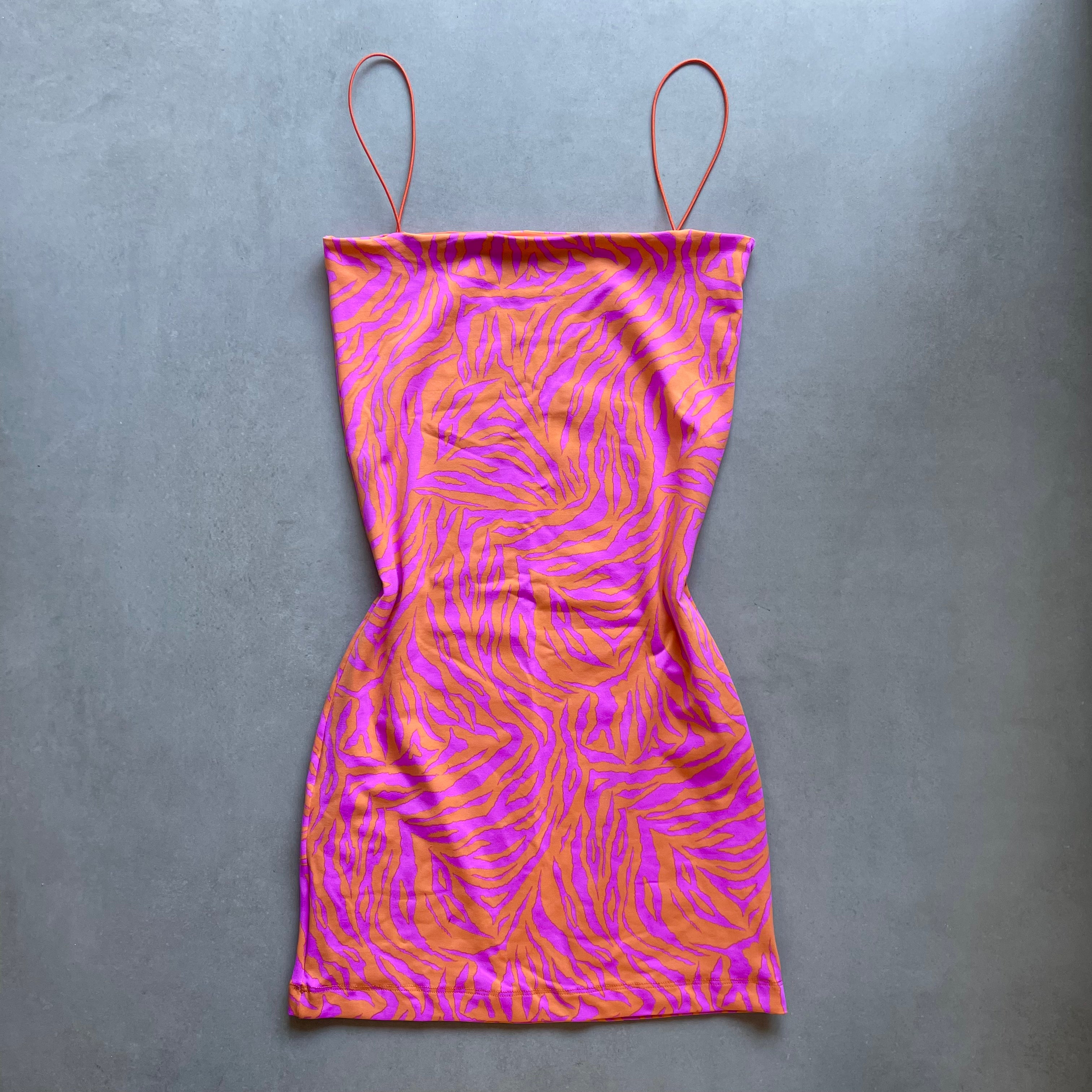 Vestido Tiffany Orange Zebra