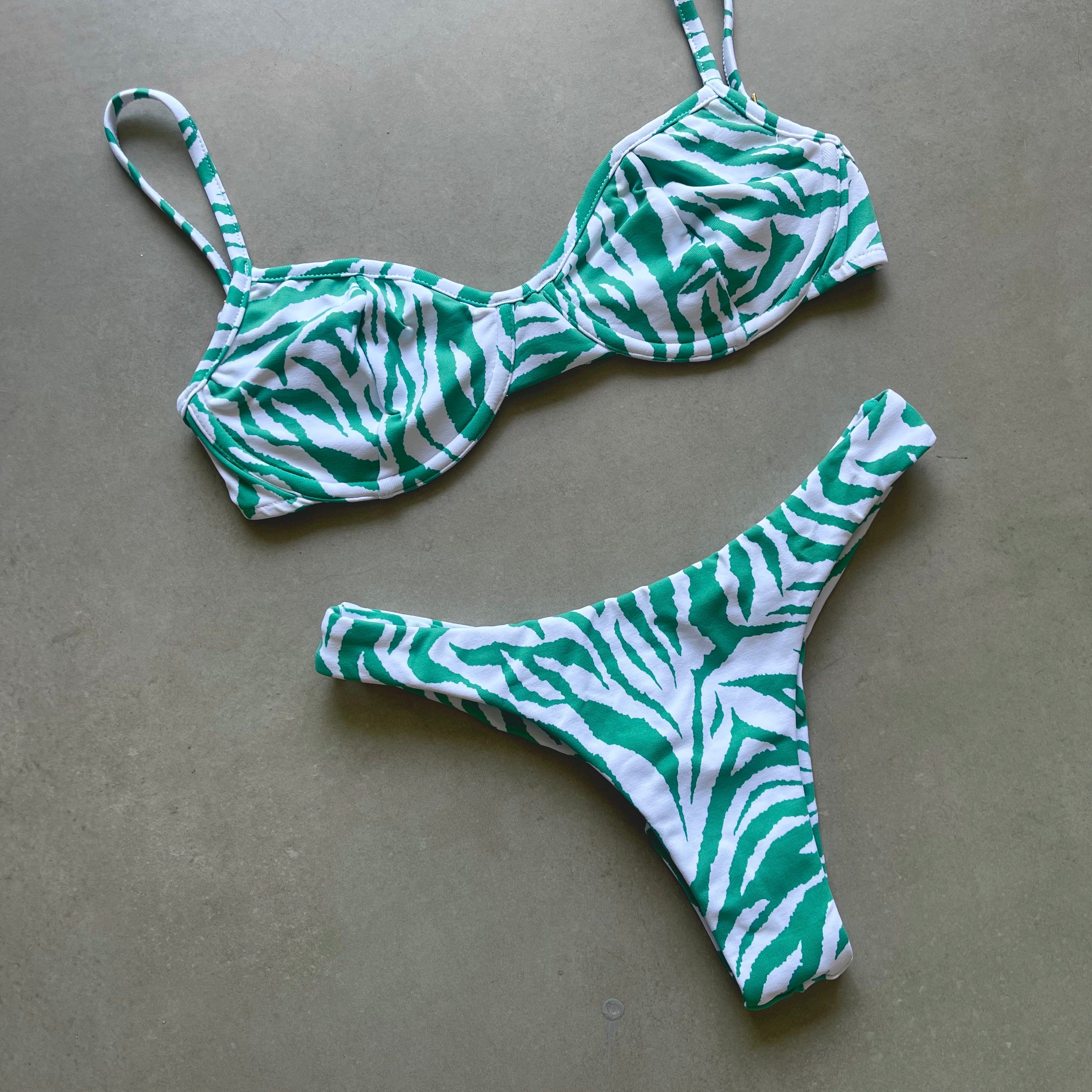 Bottom Frida Green Zebra