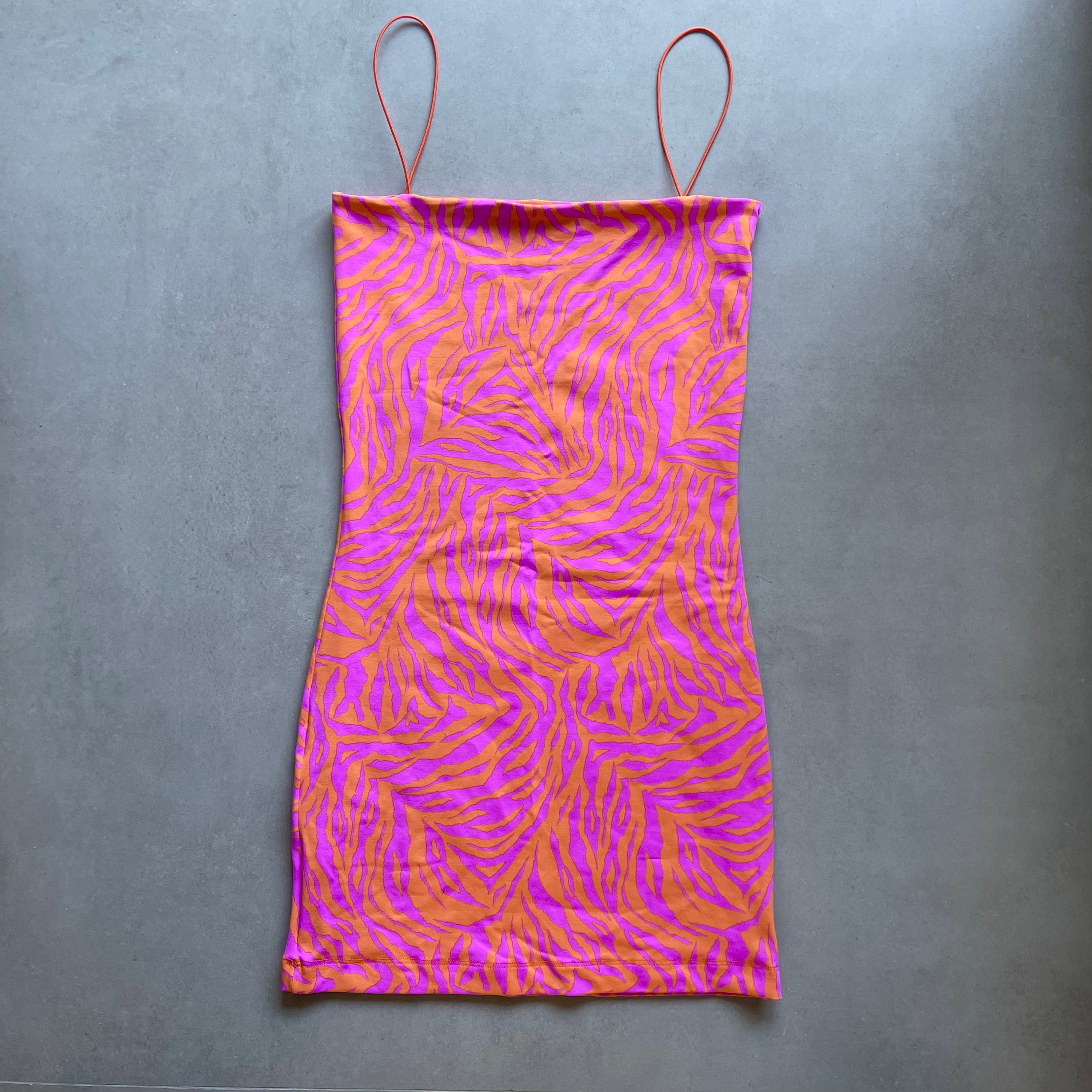 Vestido Tiffany Orange Zebra
