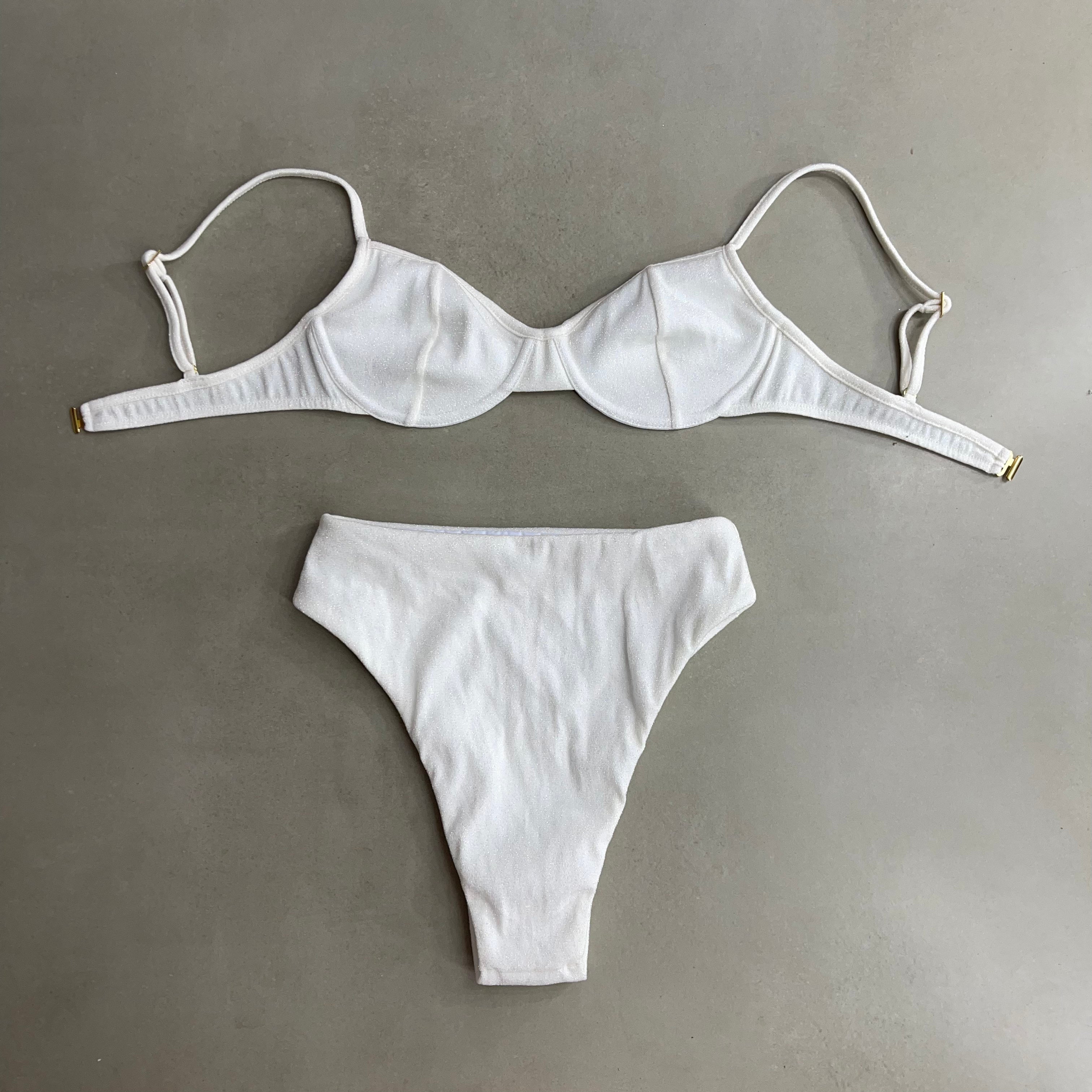 Conjunto Frida + Lucy White (lurex)